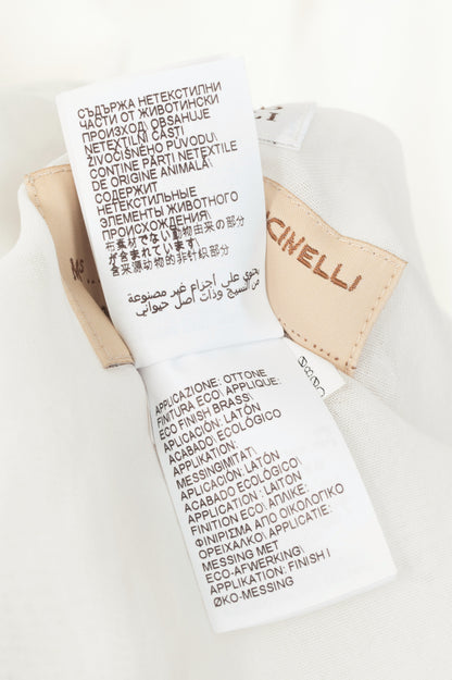Brunello Cucinelli AW23 Optical White Cotton Organza Double-Breasted Blazer