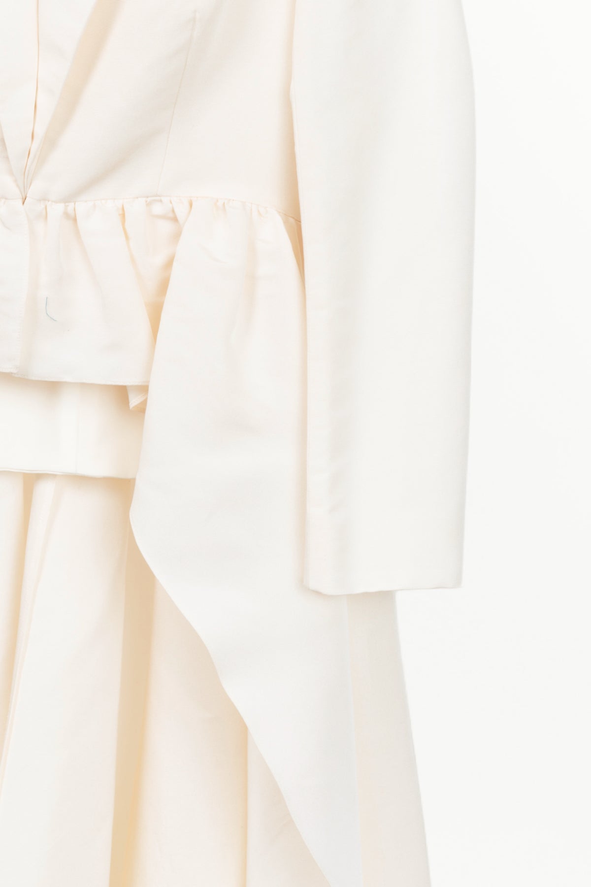 Brand Maxwell white tuxedo coat w/ tail hem