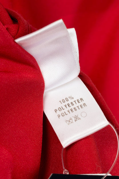 St. John red nylong zip jacket, sz M