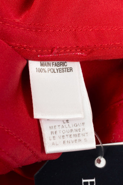 St. John red nylong zip jacket, sz M