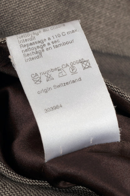 Akris Brown Wool-Blend Asymmetrical Sheath Dress 