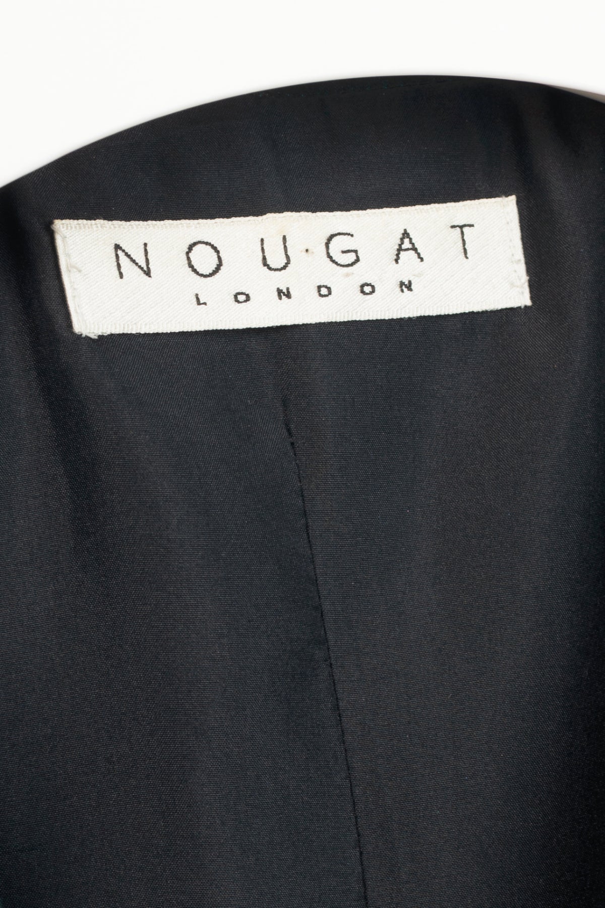 Nougat London Teal Embroidered Silk Shantung-Satin Coat