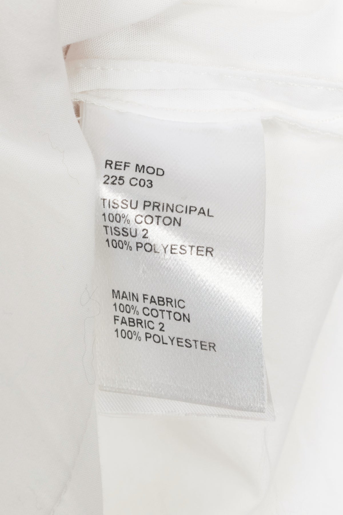 Carven SS16 Blanc Optique Cotton-Poplin Glitter-Collar Buttoned Shirt