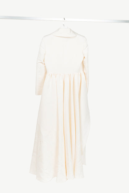 Brand Maxwell white tuxedo coat w/ tail hem