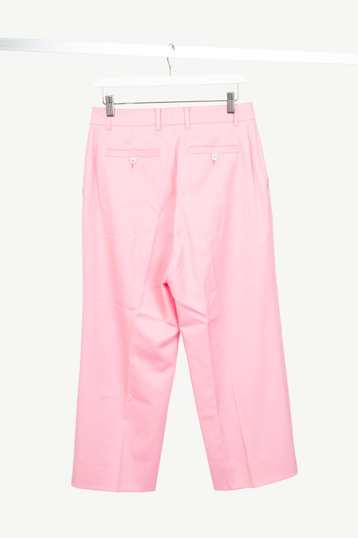 Gucci Pink Wool-Blend Twill Straight-Leg Trousers