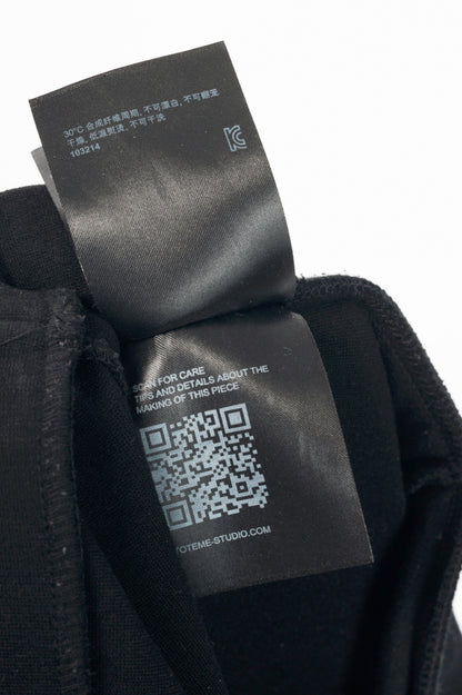 Toteme Black Viscose-Blend Leggings