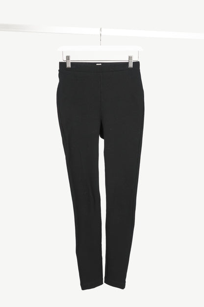 Toteme Black Viscose-Blend Leggings