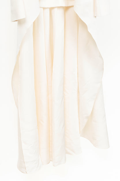 Brand Maxwell white tuxedo coat w/ tail hem
