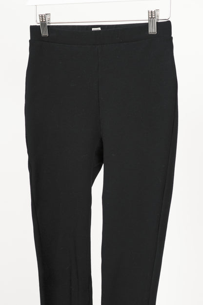 Toteme Black Viscose-Blend Leggings