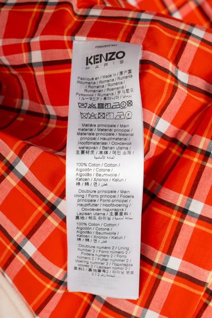Kenzo SS23 Runway White Sailor Cotton-Denim Logo-Applique Jacket