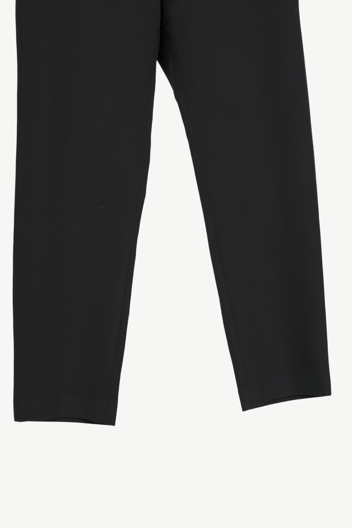 Veronica Beard Renzo Black & Gold Crest Button Cropped Slim-Leg Pants
