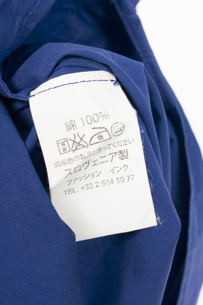 Sofie D’Hoore Indigo Cotton-Poplin Pleated Tank