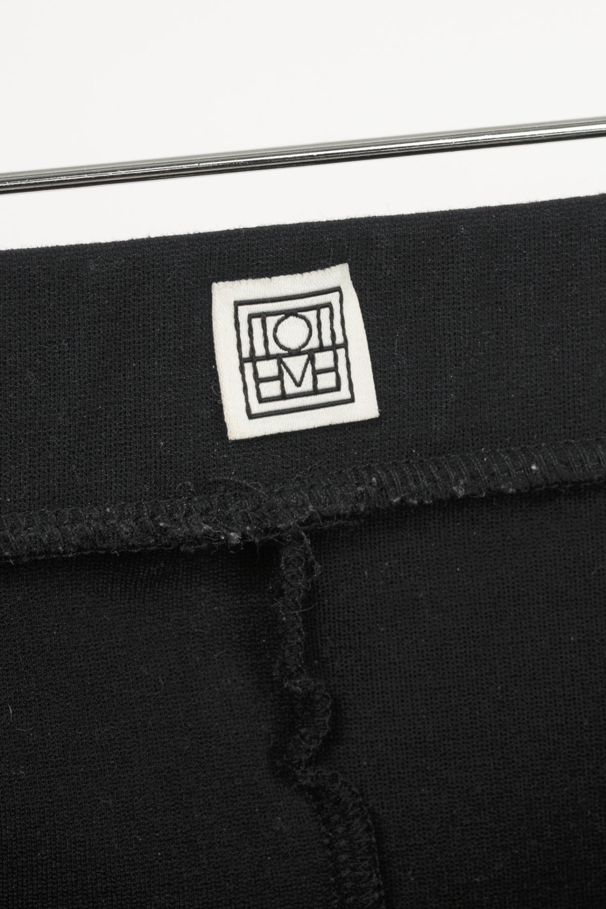 Toteme Black Viscose-Blend Leggings