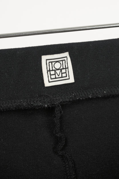 Toteme Black Viscose-Blend Leggings