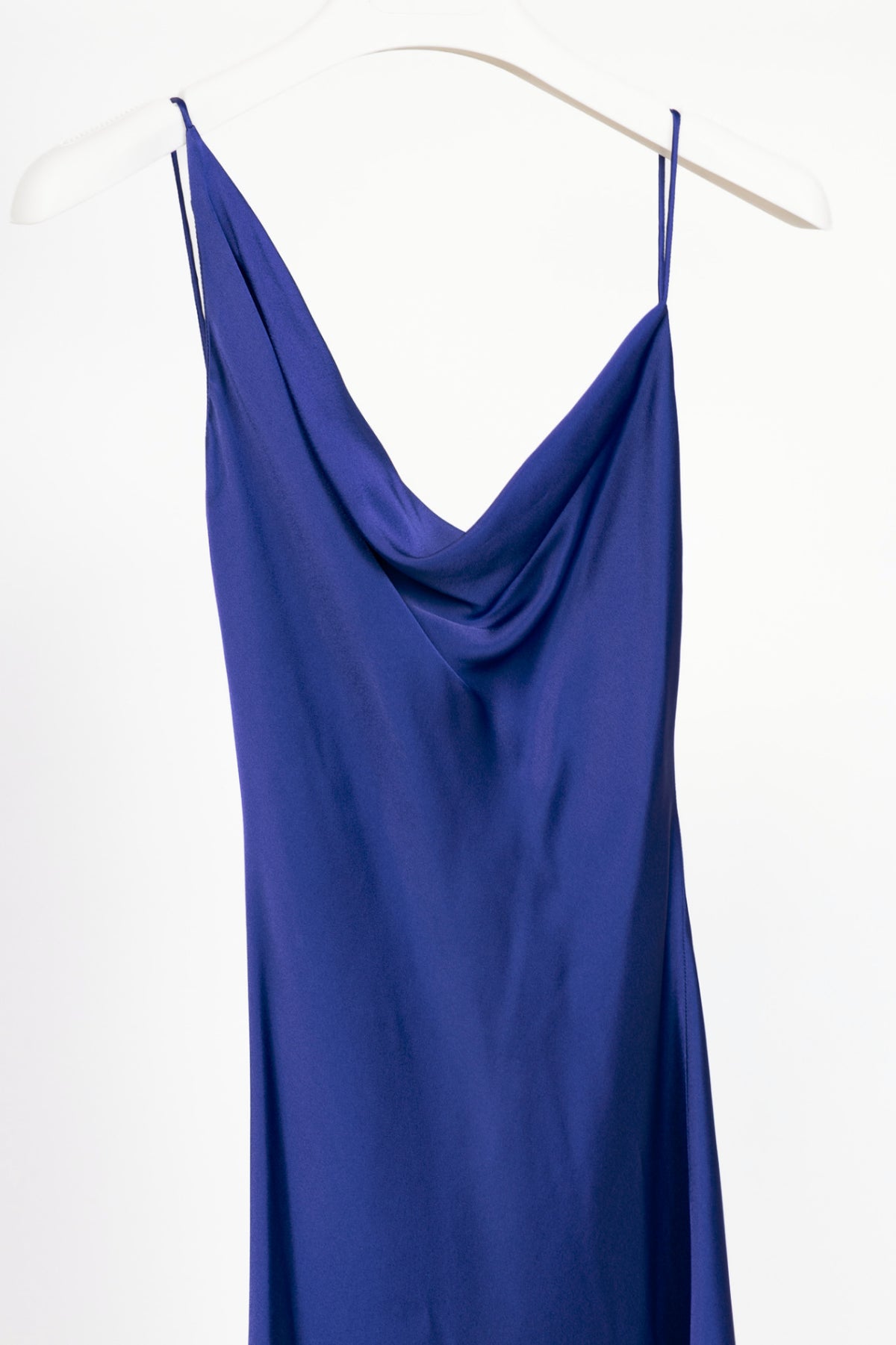 Stella McCartney Purple Satin Midi Slip Dress