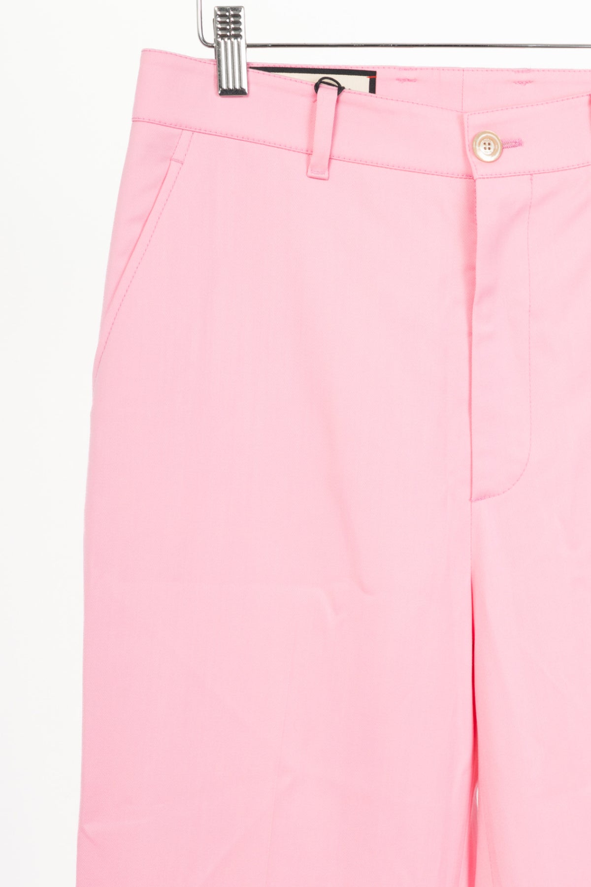 Gucci Pink Wool-Blend Twill Straight-Leg Trousers