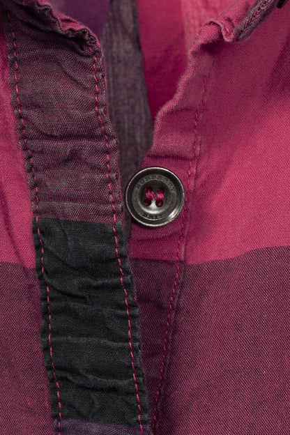 Burberry Brit Pink Check Cotton-Poplin Buttoned Tunic