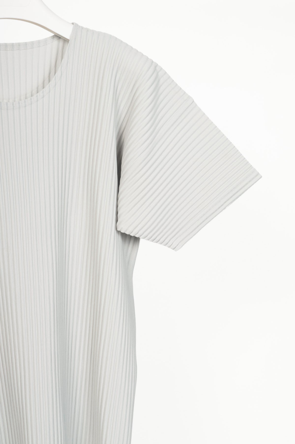 Homme Plisse Issey Miyake Grey Pleated T-Shirt