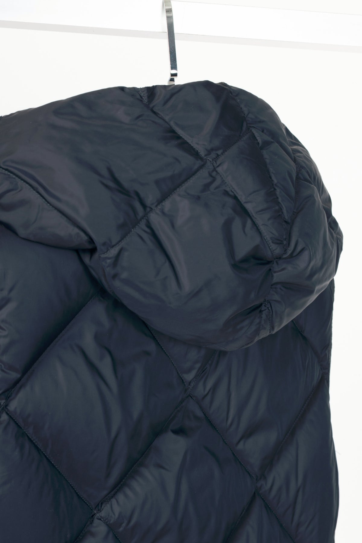 Weekend Max Mara Frutto Navy Hooded Quilted Down Puffer Vest
