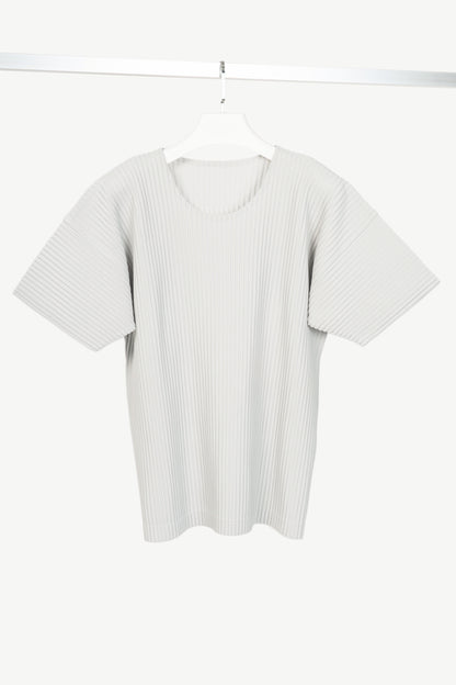 Homme Plisse Issey Miyake Grey Pleated T-Shirt