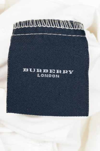 Burberry White Cotton-Poplin Utility Mini Shirt Dress