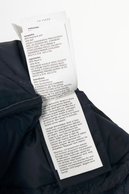 Weekend Max Mara Frutto Navy Hooded Quilted Down Puffer Vest