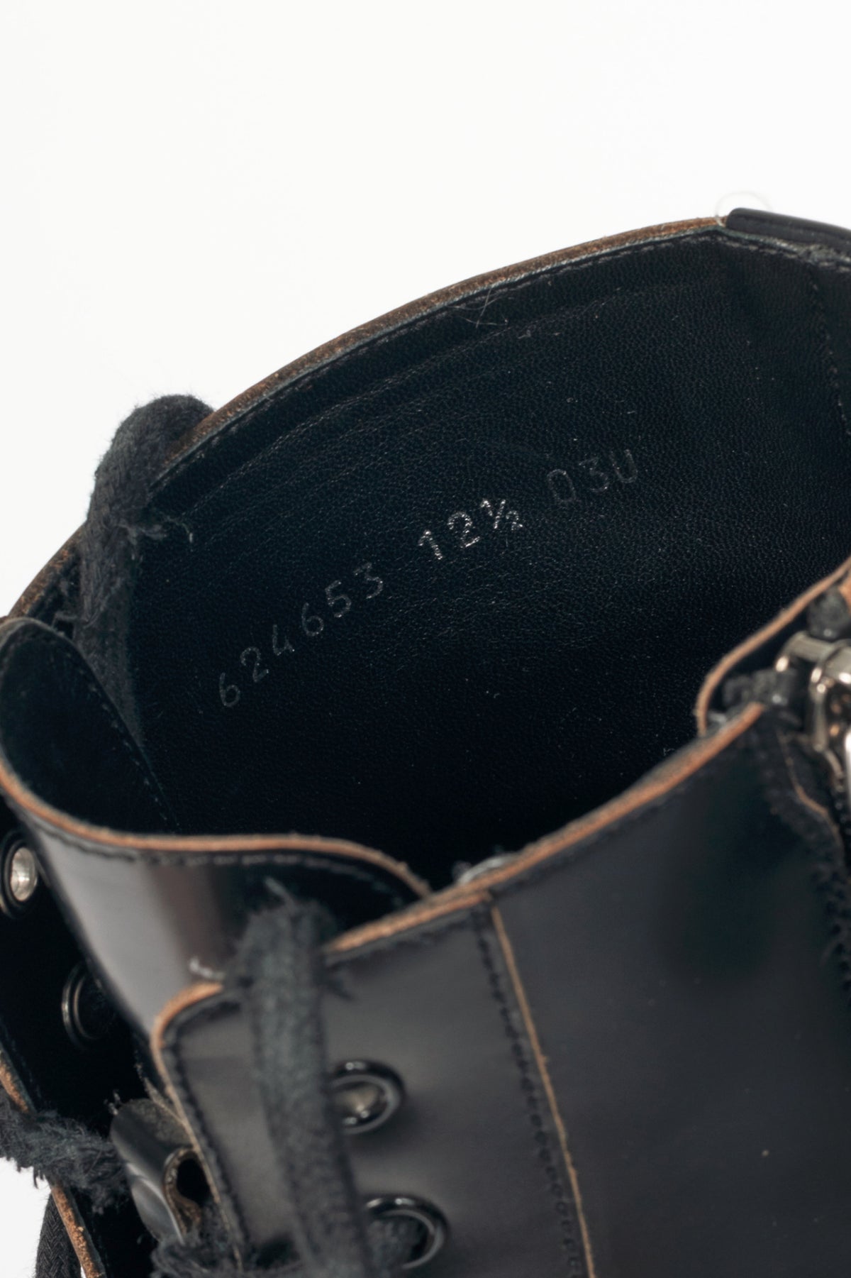 Gucci Mystras Black Logo-Appliquéd Polished-Leather Boots