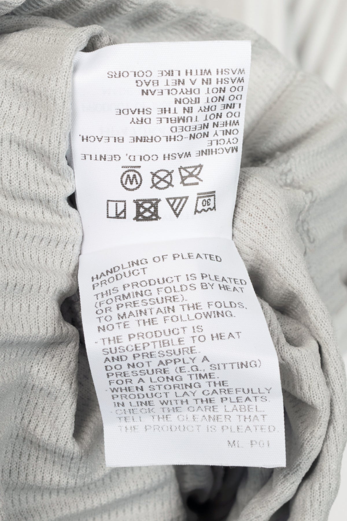 Homme Plisse Issey Miyake Grey Pleated T-Shirt