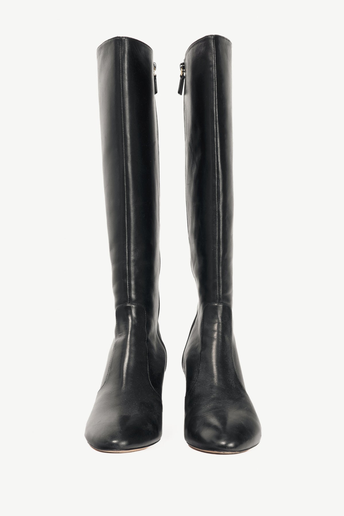 Stuart Weitzman Yuliana 60 Black Dress Nappa Knee-High Boots