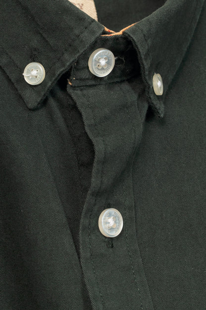 Burberry Brit Green Linen & Cotton-Twill Buttoned Shirt