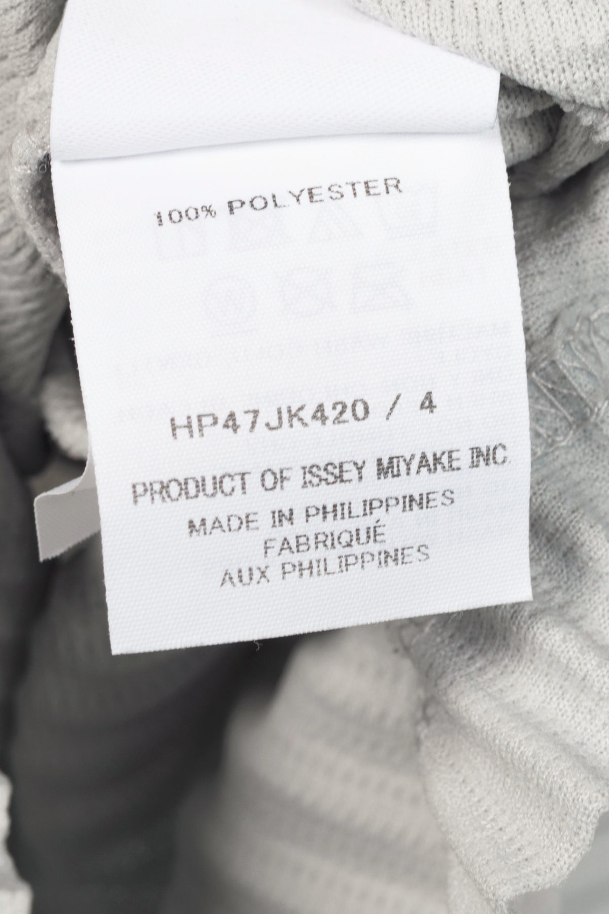 Homme Plisse Issey Miyake Grey Pleated T-Shirt