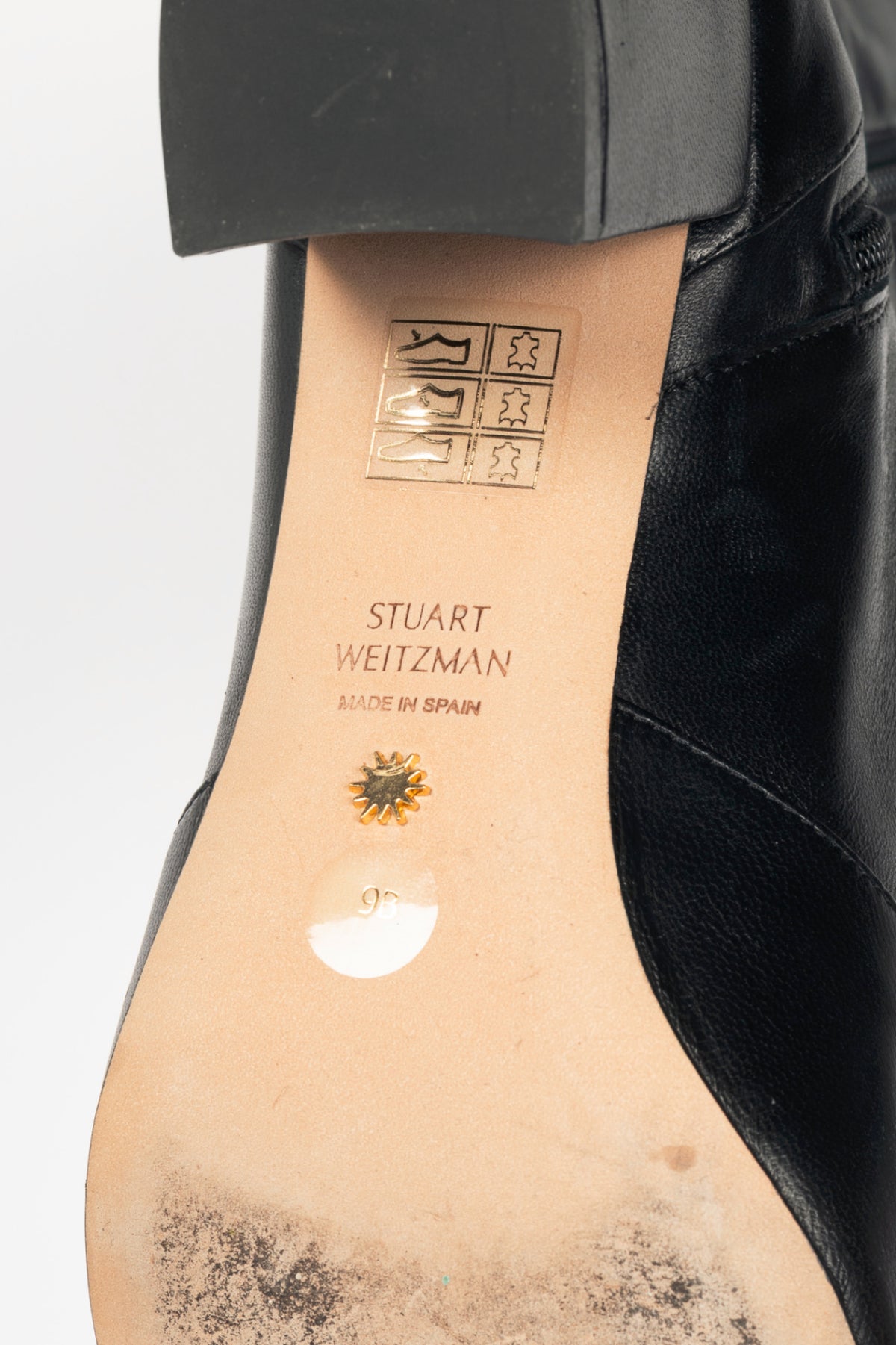 Stuart Weitzman Yuliana 60 Black Dress Nappa Knee-High Boots