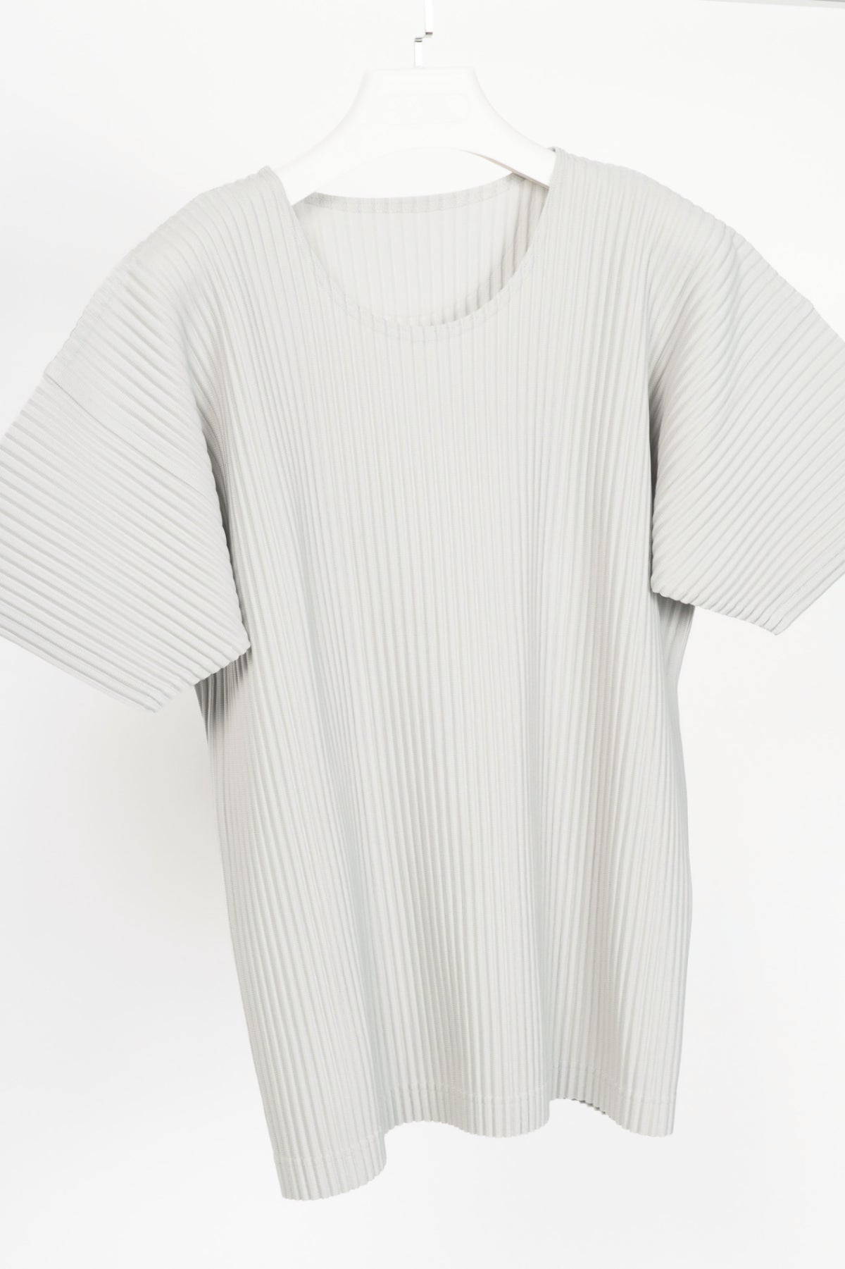 Homme Plisse Issey Miyake Grey Pleated T-Shirt