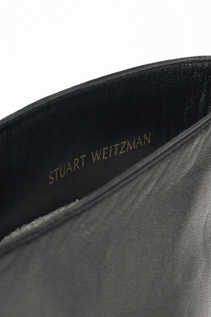 Stuart Weitzman Yuliana 60 Black Dress Nappa Knee-High Boots