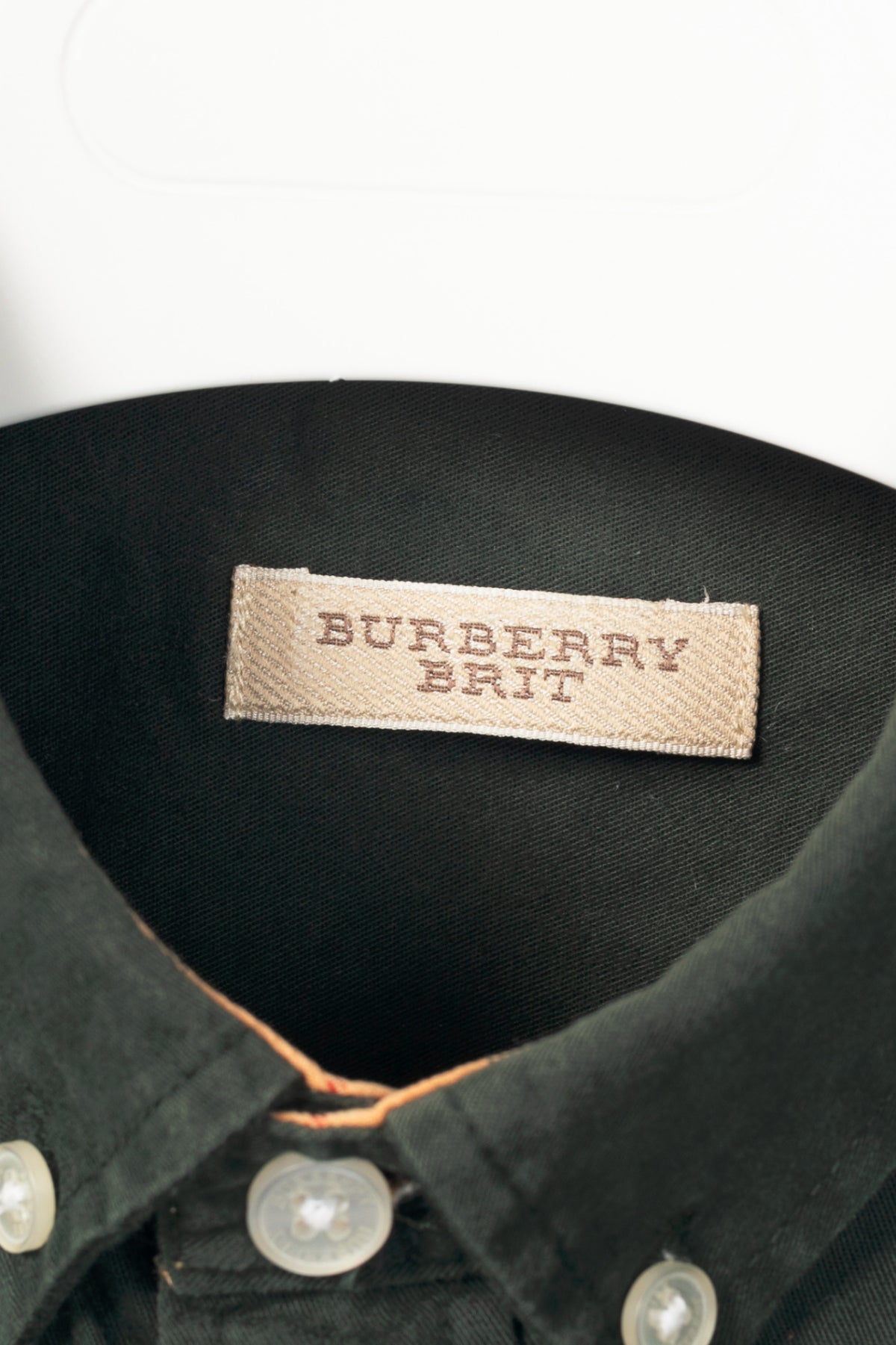 Burberry Brit Green Linen & Cotton-Twill Buttoned Shirt