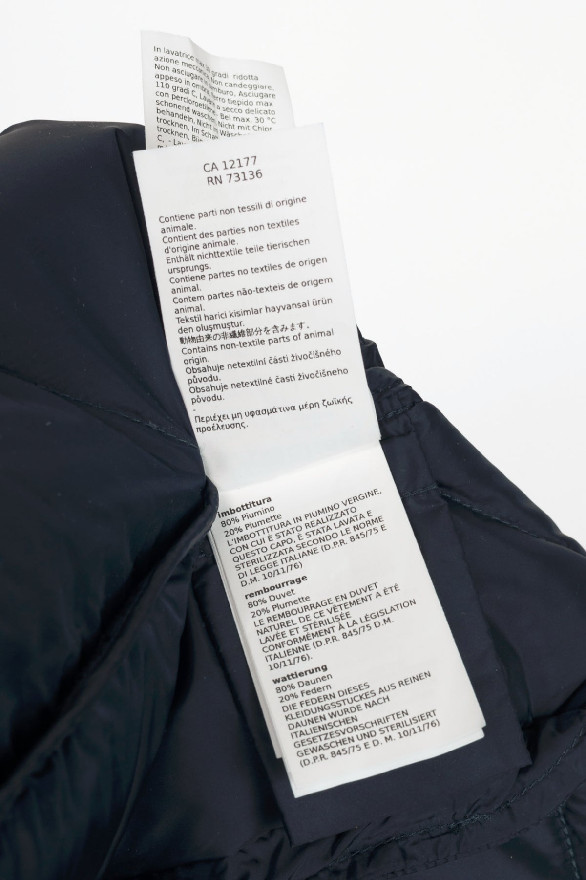 Weekend Max Mara Frutto Navy Hooded Quilted Down Puffer Vest