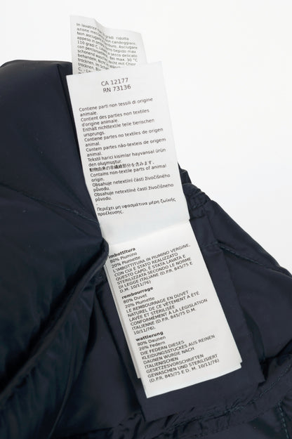 Weekend Max Mara Frutto Navy Hooded Quilted Down Puffer Vest