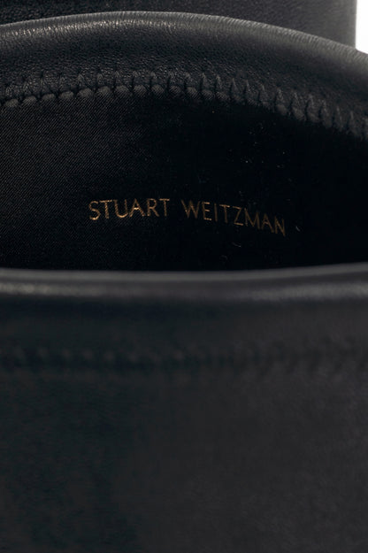 Stuart Weitzman Vidaland 100 Black Leather Thigh-High Boots