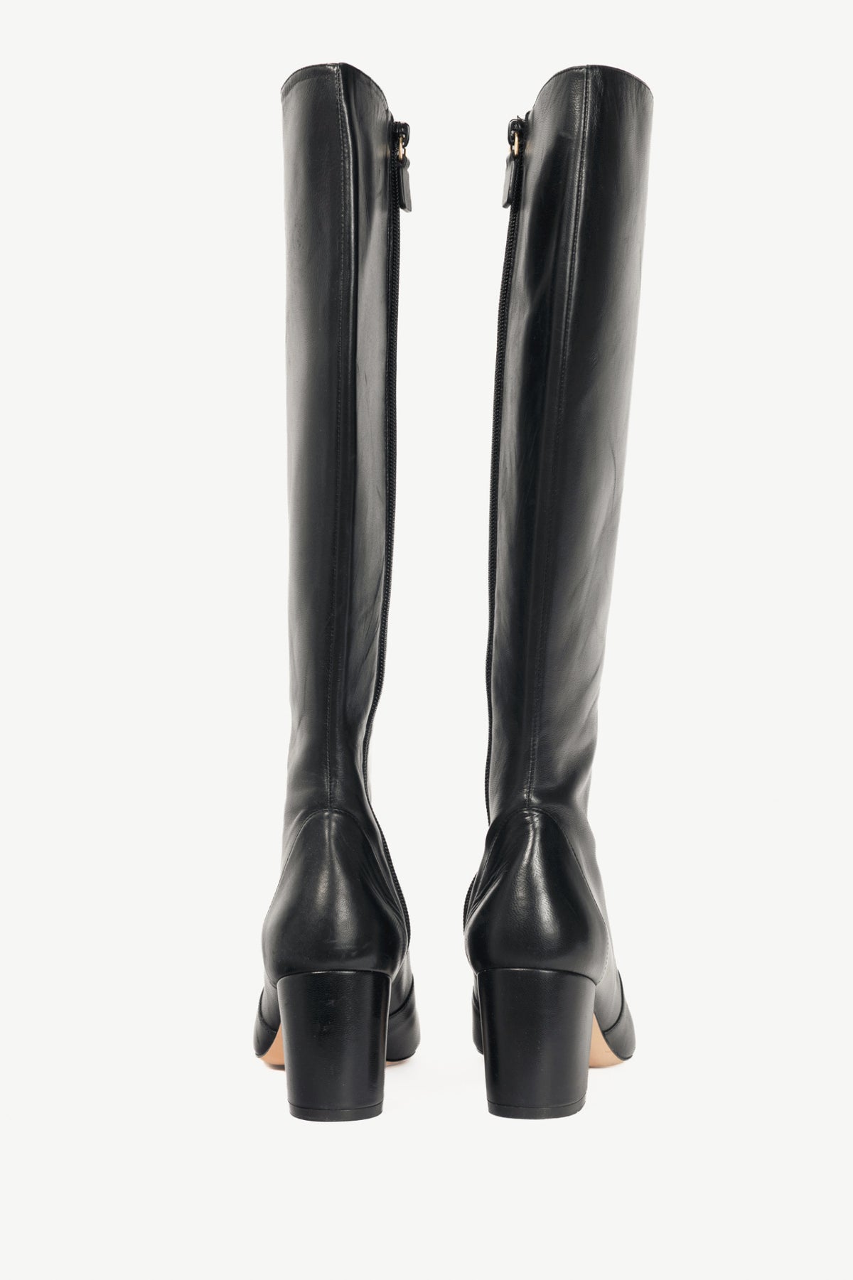 Stuart Weitzman Yuliana 60 Black Dress Nappa Knee-High Boots