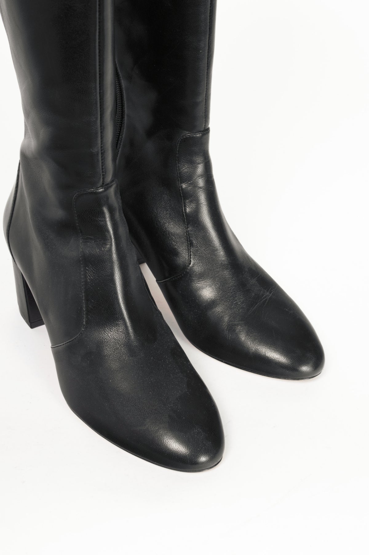 Stuart Weitzman Yuliana 60 Black Dress Nappa Knee-High Boots