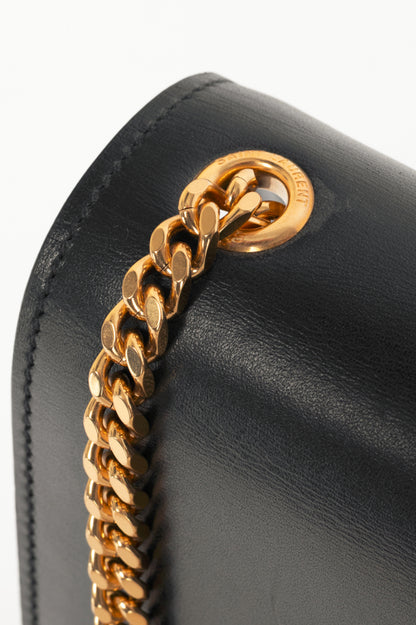 Saint Laurent Kate Medium Nero Leather YSL Monogramme Shoulder Bag