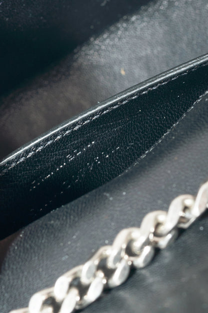 Saint Laurent Kate Medium Blue Denim YSL Monogramme Shoulder Bag