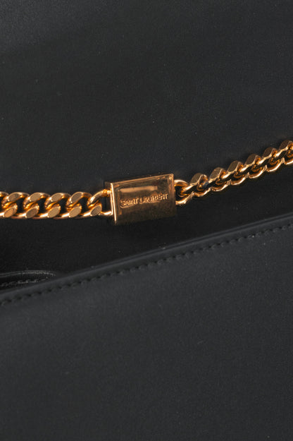 Saint Laurent Kate Medium Nero Leather YSL Monogramme Shoulder Bag