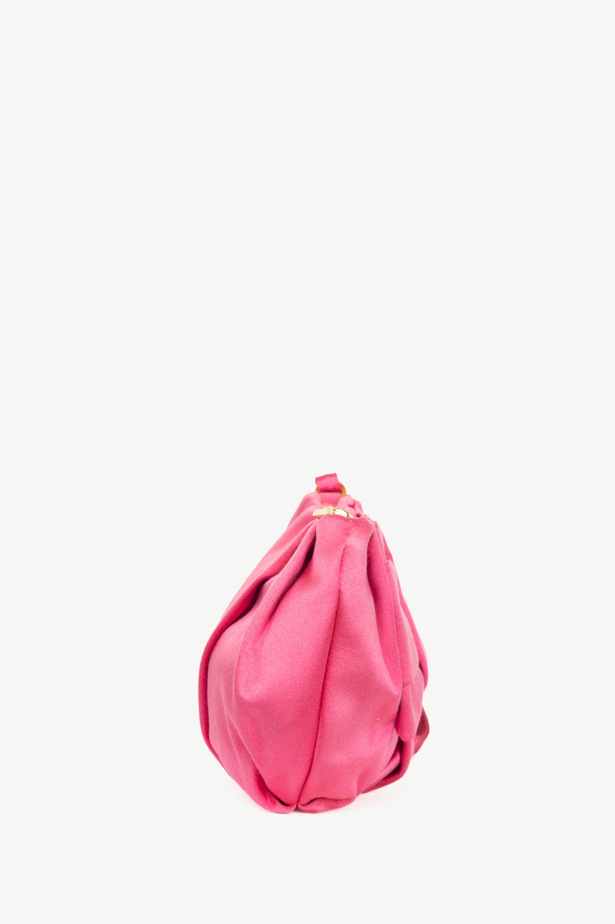 Prada Necessaire Fuxia Raso Bow Zip Wristlet