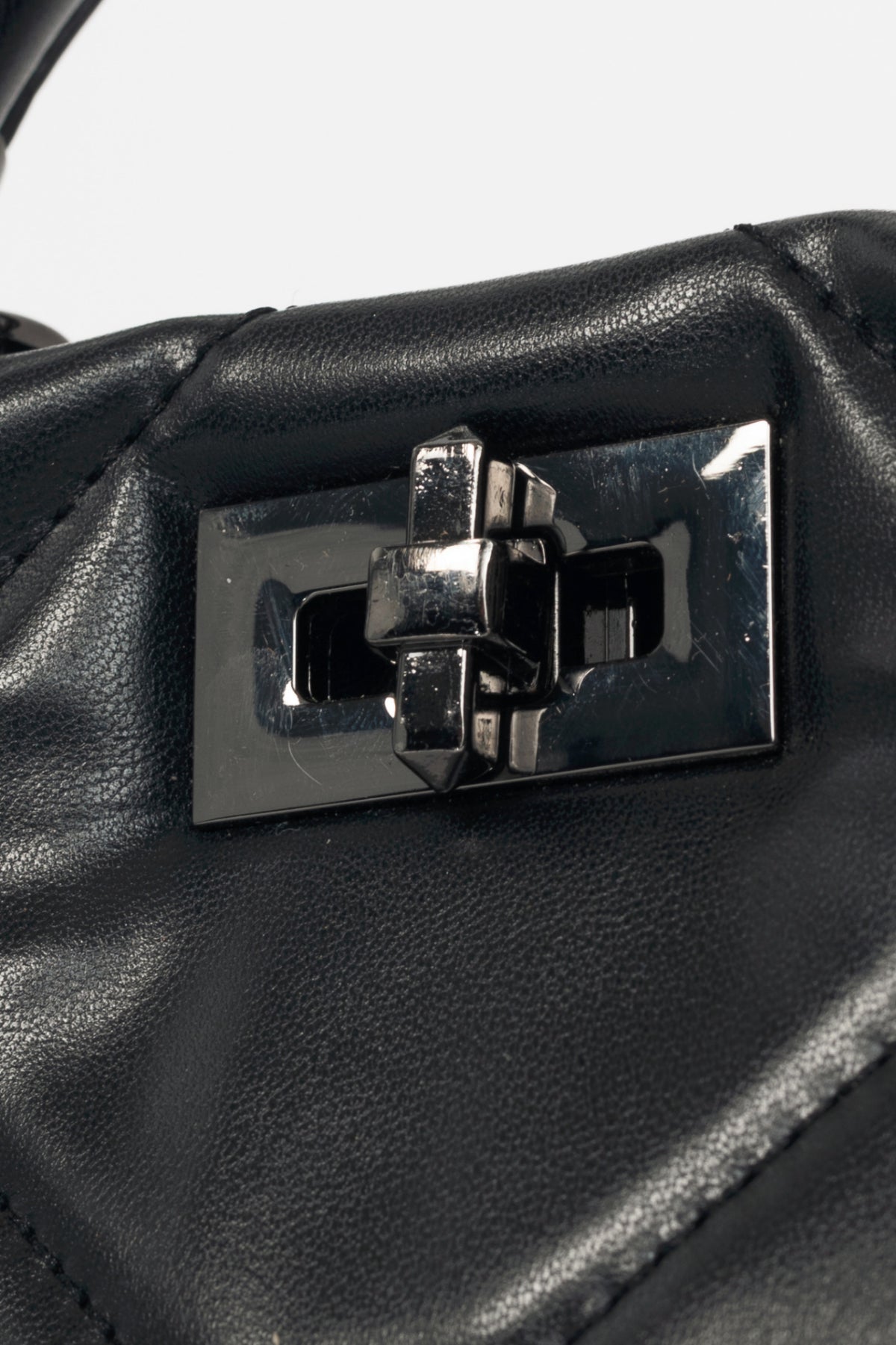 Valentino Garavani Roman Stud Nero Quilted Top-Handle Mini Bag