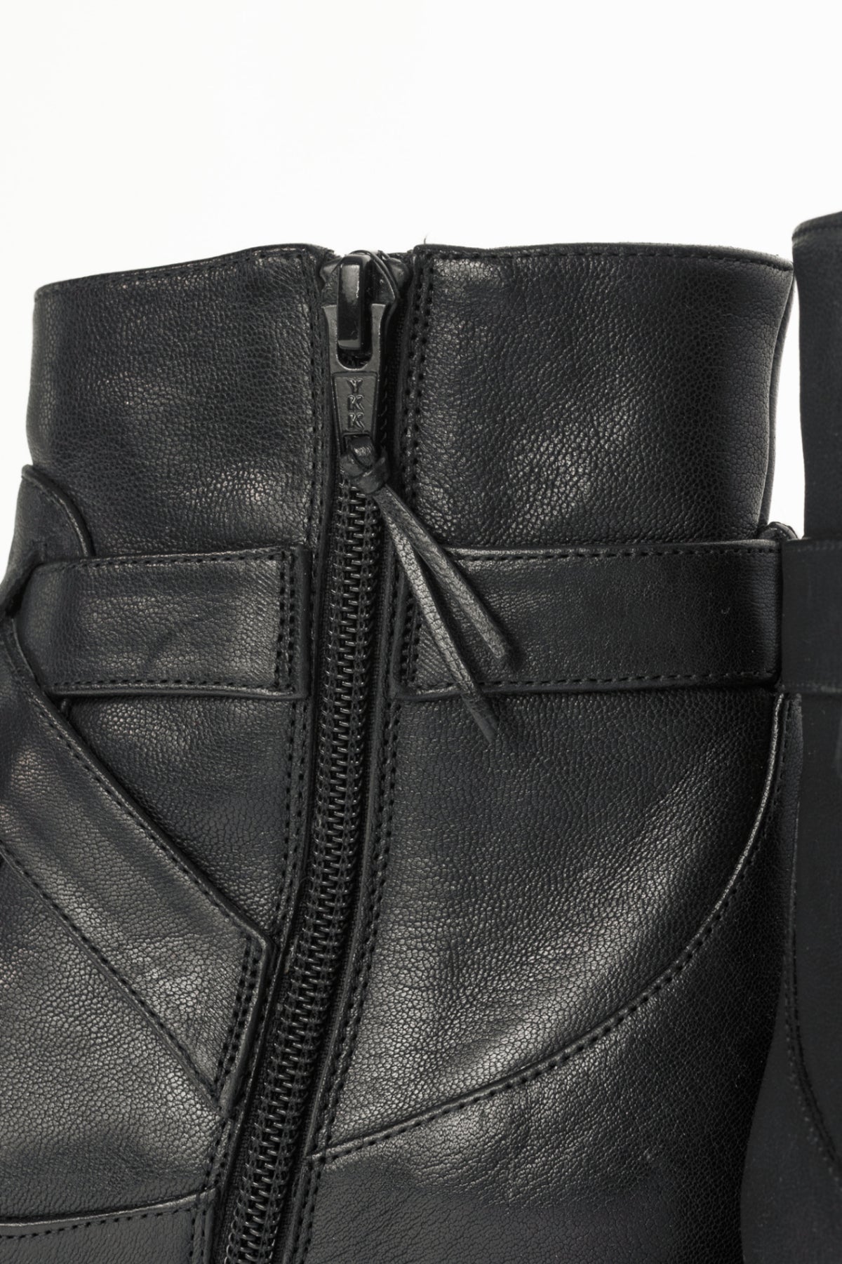 Stuart Weitzman Walkin Black Vecchio Nappa Buckled Ankle Boots