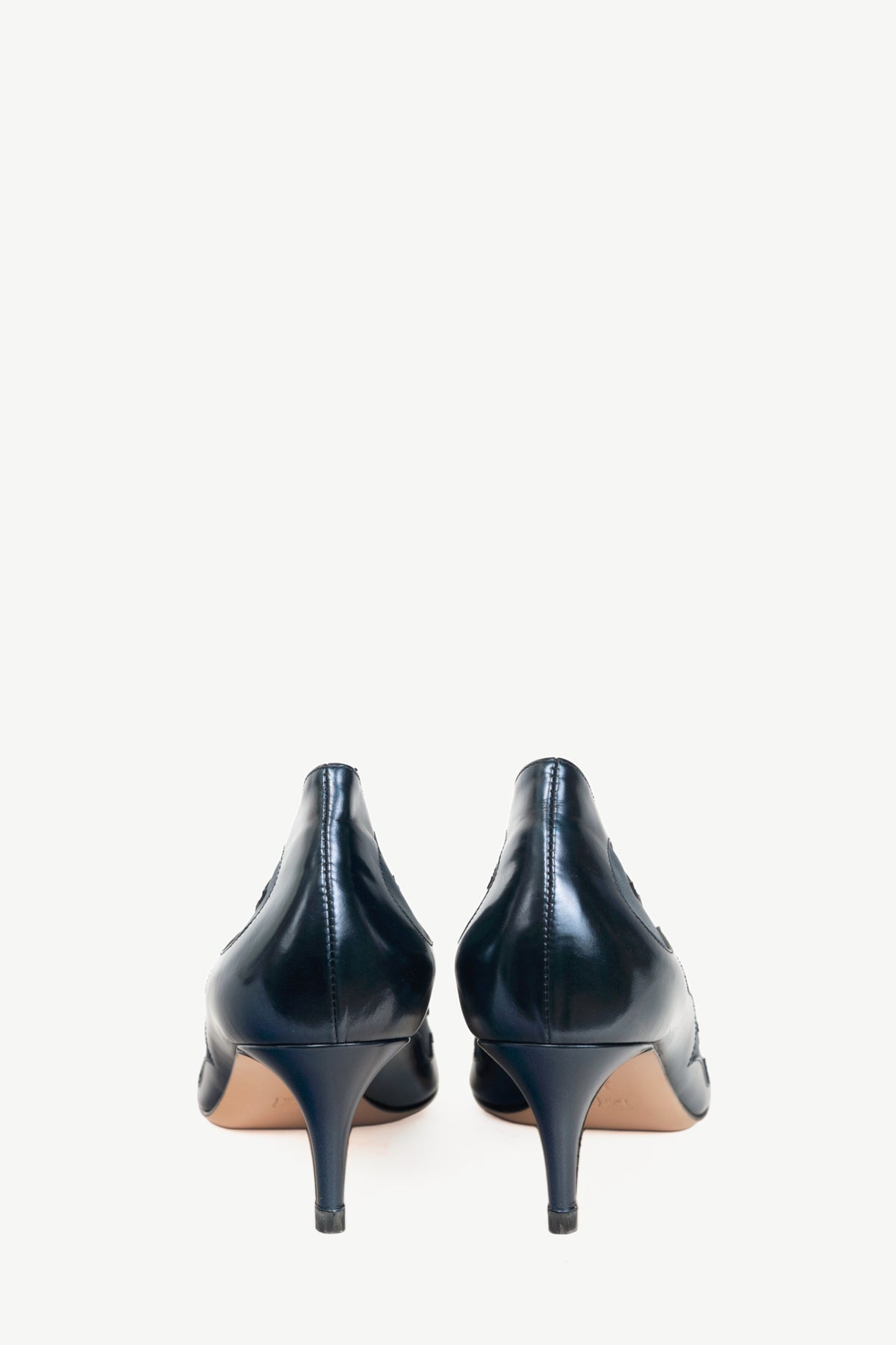 Gianvito Rossi Bonnie Blue Patterned Cut out Heels