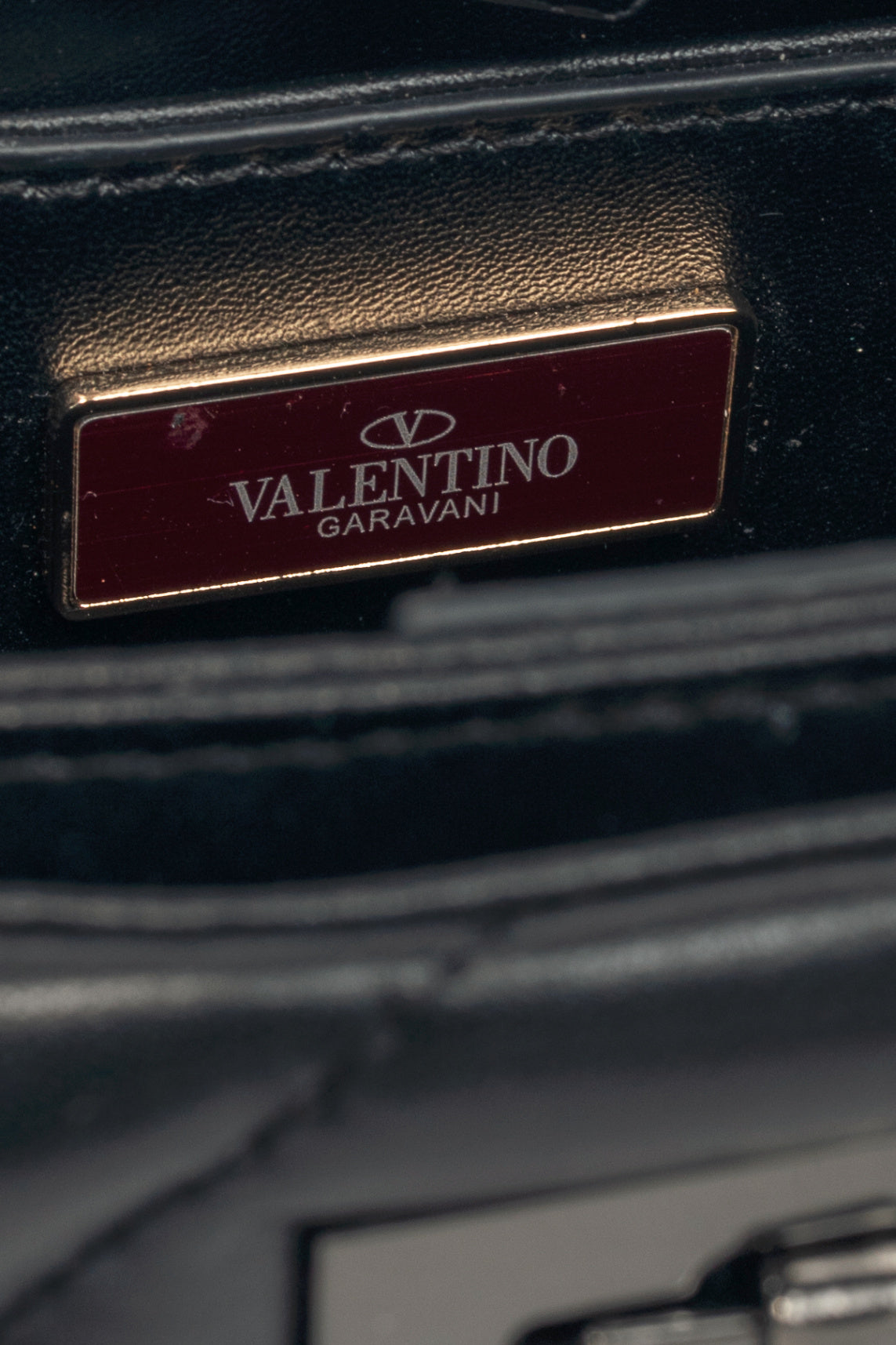 Valentino Garavani Roman Stud Nero Quilted Top-Handle Mini Bag