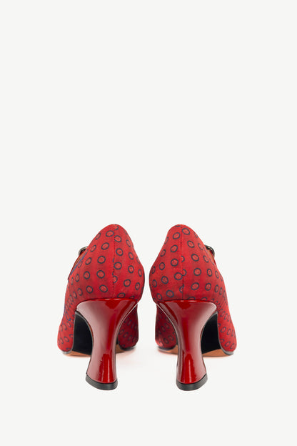 John Fluevog Poser Shiloh Red Dots Mary Jane Pumps