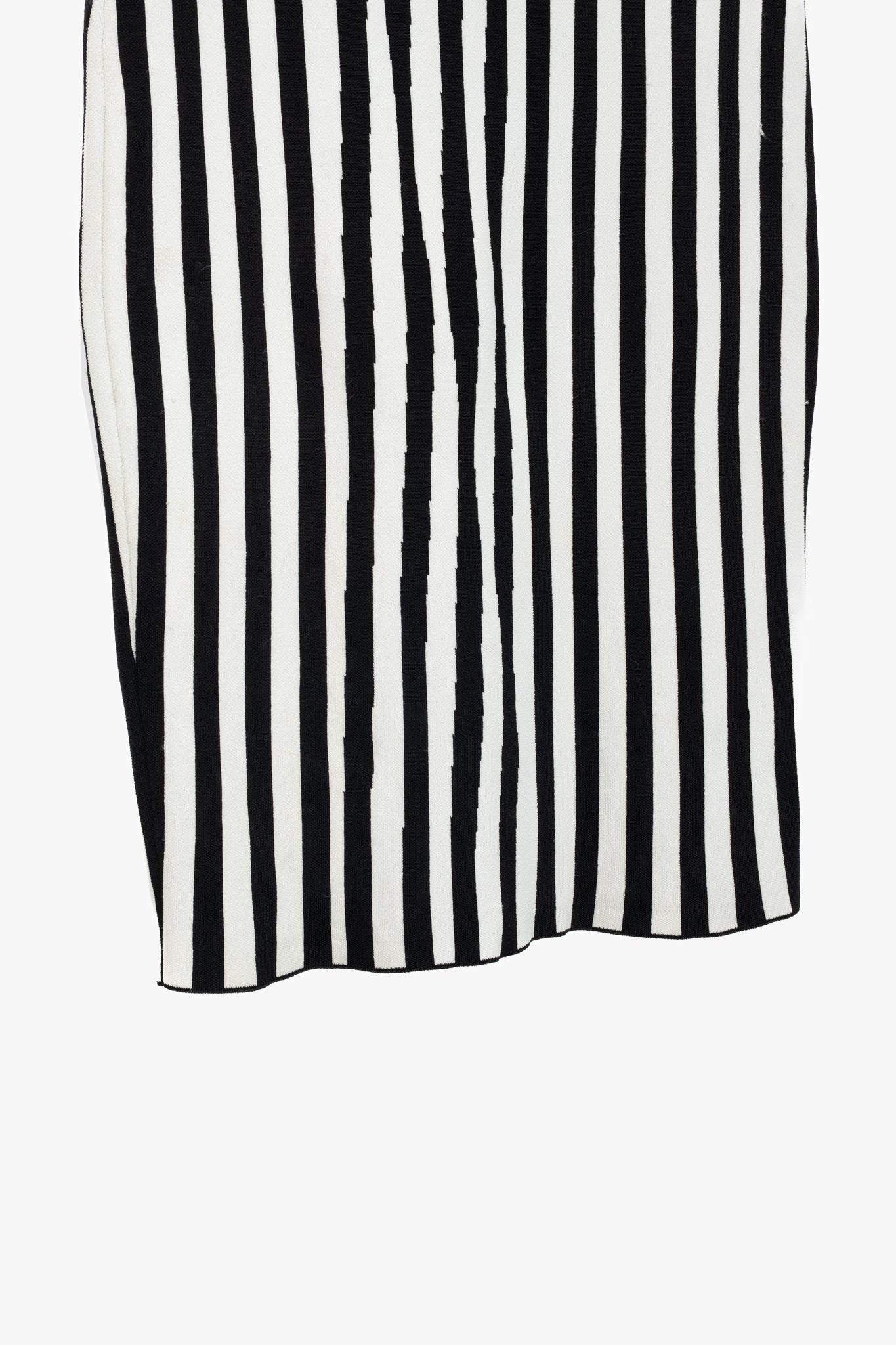 A.L.C. Jake White & Black Striped Knit Pencil Skirt